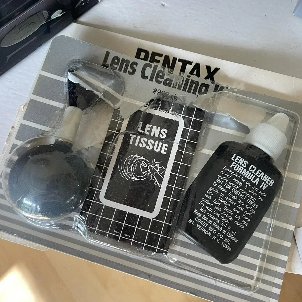 Vintage 90s 35mm Camera Pentax 1QZoom 105 Kit Super Outfit Original Packaging